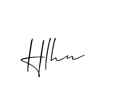 Design your own signature with our free online signature maker. With this signature software, you can create a handwritten (Allison_Script) signature for name Hlhn. Hlhn signature style 2 images and pictures png