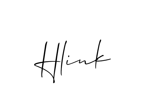 if you are searching for the best signature style for your name Hlink. so please give up your signature search. here we have designed multiple signature styles  using Allison_Script. Hlink signature style 2 images and pictures png