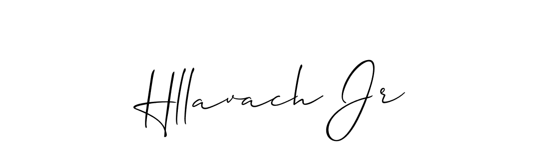 Use a signature maker to create a handwritten signature online. With this signature software, you can design (Allison_Script) your own signature for name Hllavach Jr. Hllavach Jr signature style 2 images and pictures png