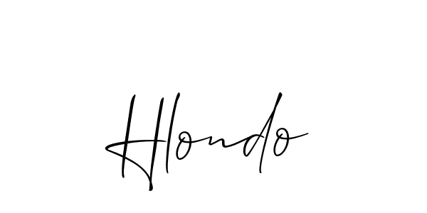 Make a short Hlondo signature style. Manage your documents anywhere anytime using Allison_Script. Create and add eSignatures, submit forms, share and send files easily. Hlondo signature style 2 images and pictures png