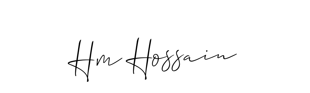 Make a short Hm Hossain signature style. Manage your documents anywhere anytime using Allison_Script. Create and add eSignatures, submit forms, share and send files easily. Hm Hossain signature style 2 images and pictures png