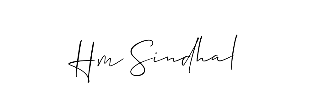 Once you've used our free online signature maker to create your best signature Allison_Script style, it's time to enjoy all of the benefits that Hm Sindhal name signing documents. Hm Sindhal signature style 2 images and pictures png