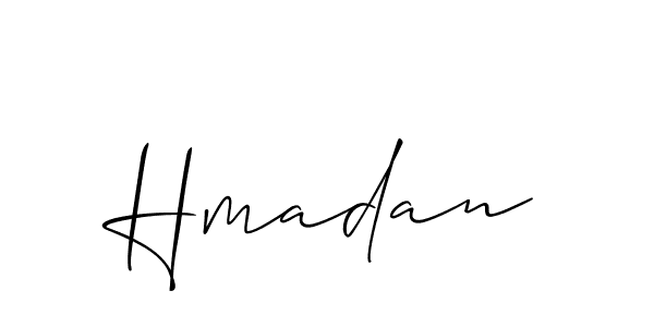 Similarly Allison_Script is the best handwritten signature design. Signature creator online .You can use it as an online autograph creator for name Hmadan. Hmadan signature style 2 images and pictures png