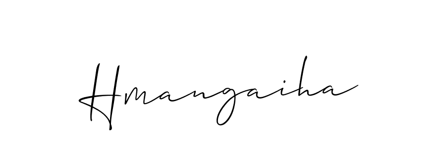 You should practise on your own different ways (Allison_Script) to write your name (Hmangaiha) in signature. don't let someone else do it for you. Hmangaiha signature style 2 images and pictures png
