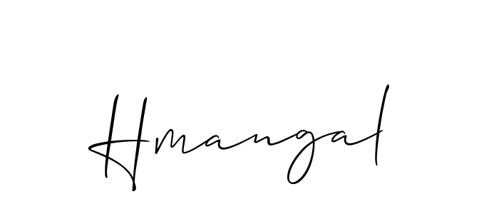 How to Draw Hmangal signature style? Allison_Script is a latest design signature styles for name Hmangal. Hmangal signature style 2 images and pictures png