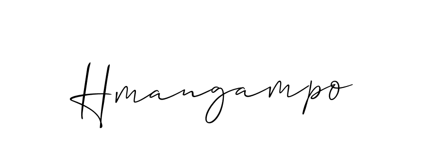 How to make Hmangampo name signature. Use Allison_Script style for creating short signs online. This is the latest handwritten sign. Hmangampo signature style 2 images and pictures png