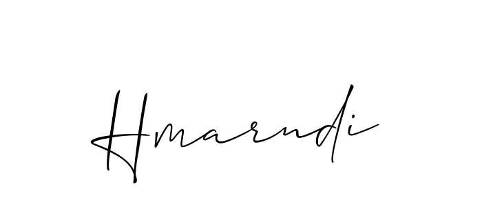 It looks lik you need a new signature style for name Hmarndi. Design unique handwritten (Allison_Script) signature with our free signature maker in just a few clicks. Hmarndi signature style 2 images and pictures png