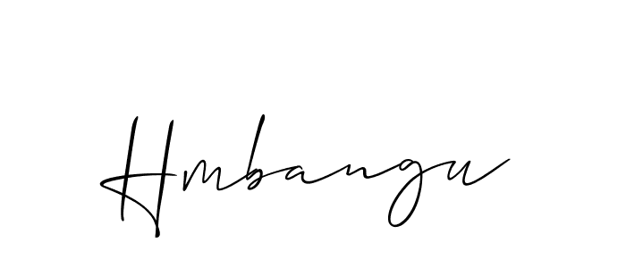 Once you've used our free online signature maker to create your best signature Allison_Script style, it's time to enjoy all of the benefits that Hmbangu name signing documents. Hmbangu signature style 2 images and pictures png