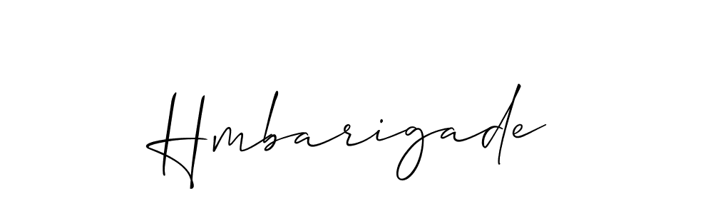 How to make Hmbarigade signature? Allison_Script is a professional autograph style. Create handwritten signature for Hmbarigade name. Hmbarigade signature style 2 images and pictures png