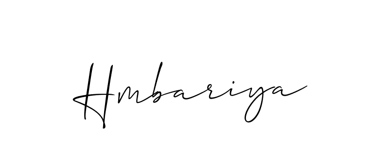 Once you've used our free online signature maker to create your best signature Allison_Script style, it's time to enjoy all of the benefits that Hmbariya name signing documents. Hmbariya signature style 2 images and pictures png