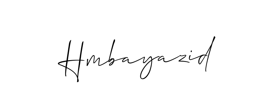 Create a beautiful signature design for name Hmbayazid. With this signature (Allison_Script) fonts, you can make a handwritten signature for free. Hmbayazid signature style 2 images and pictures png