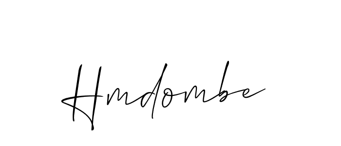 How to make Hmdombe signature? Allison_Script is a professional autograph style. Create handwritten signature for Hmdombe name. Hmdombe signature style 2 images and pictures png