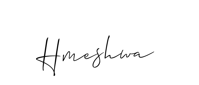 How to make Hmeshwa signature? Allison_Script is a professional autograph style. Create handwritten signature for Hmeshwa name. Hmeshwa signature style 2 images and pictures png