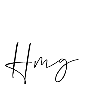 How to make Hmg name signature. Use Allison_Script style for creating short signs online. This is the latest handwritten sign. Hmg signature style 2 images and pictures png