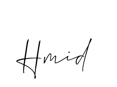 It looks lik you need a new signature style for name Hmid. Design unique handwritten (Allison_Script) signature with our free signature maker in just a few clicks. Hmid signature style 2 images and pictures png