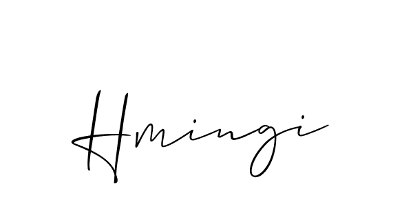 Also You can easily find your signature by using the search form. We will create Hmingi name handwritten signature images for you free of cost using Allison_Script sign style. Hmingi signature style 2 images and pictures png