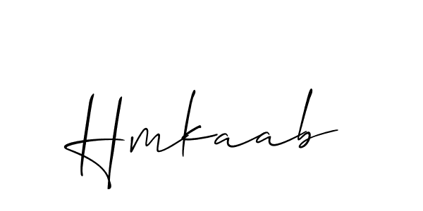 Create a beautiful signature design for name Hmkaab. With this signature (Allison_Script) fonts, you can make a handwritten signature for free. Hmkaab signature style 2 images and pictures png