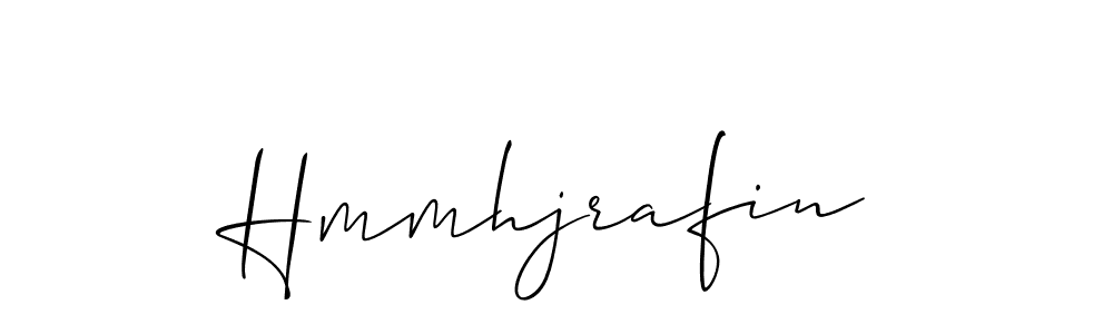 Make a beautiful signature design for name Hmmhjrafin. With this signature (Allison_Script) style, you can create a handwritten signature for free. Hmmhjrafin signature style 2 images and pictures png