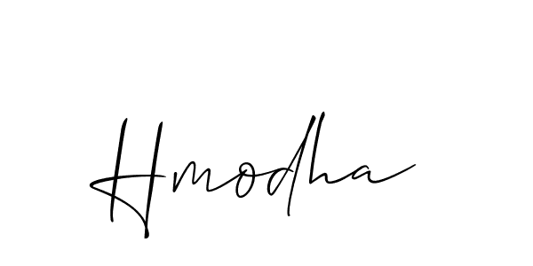 Also You can easily find your signature by using the search form. We will create Hmodha name handwritten signature images for you free of cost using Allison_Script sign style. Hmodha signature style 2 images and pictures png