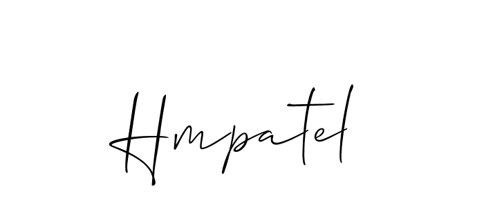 You should practise on your own different ways (Allison_Script) to write your name (Hmpatel) in signature. don't let someone else do it for you. Hmpatel signature style 2 images and pictures png