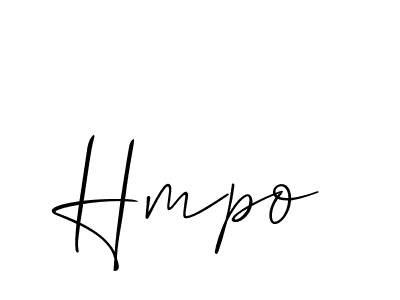 How to Draw Hmpo signature style? Allison_Script is a latest design signature styles for name Hmpo. Hmpo signature style 2 images and pictures png