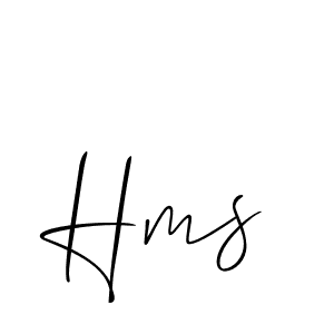 You should practise on your own different ways (Allison_Script) to write your name (Hms) in signature. don't let someone else do it for you. Hms signature style 2 images and pictures png