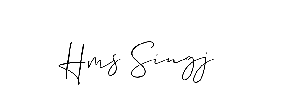 It looks lik you need a new signature style for name Hms Singj. Design unique handwritten (Allison_Script) signature with our free signature maker in just a few clicks. Hms Singj signature style 2 images and pictures png