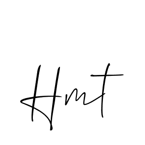 Create a beautiful signature design for name Hmt. With this signature (Allison_Script) fonts, you can make a handwritten signature for free. Hmt signature style 2 images and pictures png
