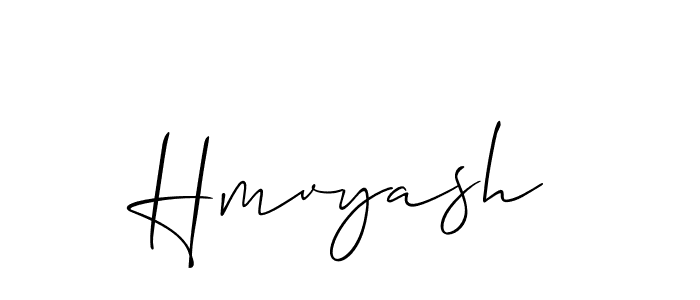 Best and Professional Signature Style for Hmvyash. Allison_Script Best Signature Style Collection. Hmvyash signature style 2 images and pictures png