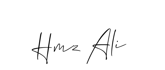 Allison_Script is a professional signature style that is perfect for those who want to add a touch of class to their signature. It is also a great choice for those who want to make their signature more unique. Get Hmz Ali name to fancy signature for free. Hmz Ali signature style 2 images and pictures png