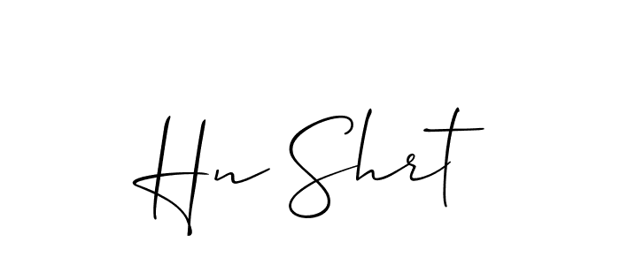 Similarly Allison_Script is the best handwritten signature design. Signature creator online .You can use it as an online autograph creator for name Hn Shrt. Hn Shrt signature style 2 images and pictures png