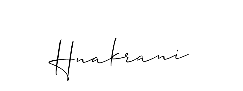 Best and Professional Signature Style for Hnakrani. Allison_Script Best Signature Style Collection. Hnakrani signature style 2 images and pictures png
