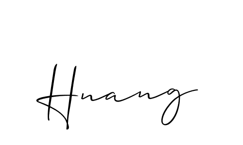 Make a short Hnang signature style. Manage your documents anywhere anytime using Allison_Script. Create and add eSignatures, submit forms, share and send files easily. Hnang signature style 2 images and pictures png