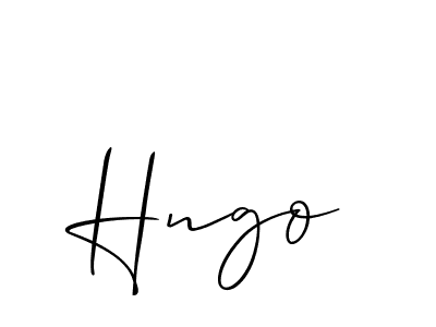 Best and Professional Signature Style for Hngo. Allison_Script Best Signature Style Collection. Hngo signature style 2 images and pictures png
