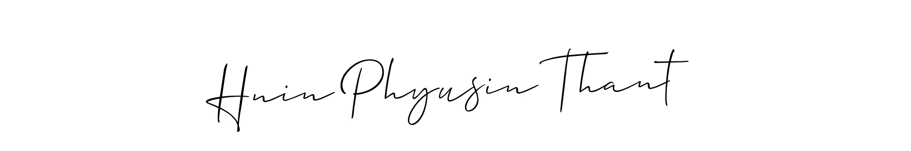 How to Draw Hnin Phyusin Thant signature style? Allison_Script is a latest design signature styles for name Hnin Phyusin Thant. Hnin Phyusin Thant signature style 2 images and pictures png