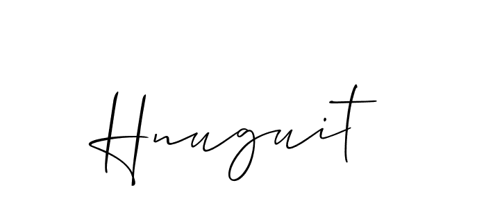 Use a signature maker to create a handwritten signature online. With this signature software, you can design (Allison_Script) your own signature for name Hnuguit. Hnuguit signature style 2 images and pictures png