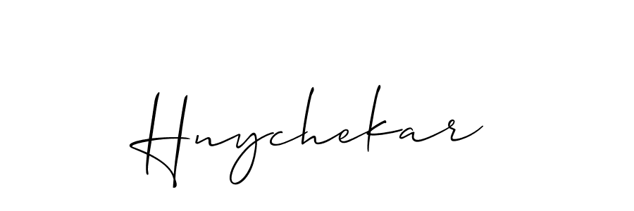 How to Draw Hnychekar signature style? Allison_Script is a latest design signature styles for name Hnychekar. Hnychekar signature style 2 images and pictures png