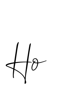 Make a beautiful signature design for name Ho. With this signature (Allison_Script) style, you can create a handwritten signature for free. Ho signature style 2 images and pictures png