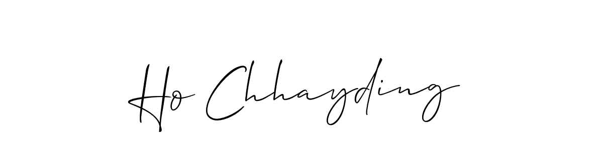 Best and Professional Signature Style for Ho Chhayding. Allison_Script Best Signature Style Collection. Ho Chhayding signature style 2 images and pictures png