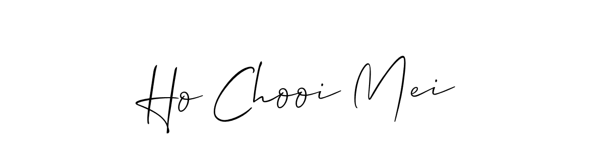 Similarly Allison_Script is the best handwritten signature design. Signature creator online .You can use it as an online autograph creator for name Ho Chooi Mei. Ho Chooi Mei signature style 2 images and pictures png