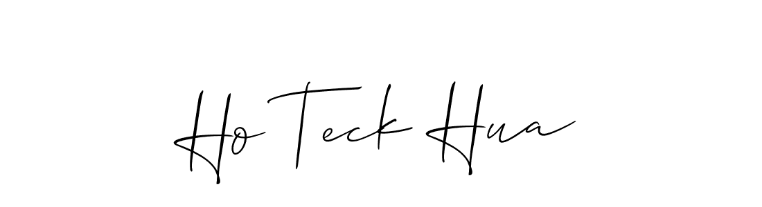Make a short Ho Teck Hua signature style. Manage your documents anywhere anytime using Allison_Script. Create and add eSignatures, submit forms, share and send files easily. Ho Teck Hua signature style 2 images and pictures png