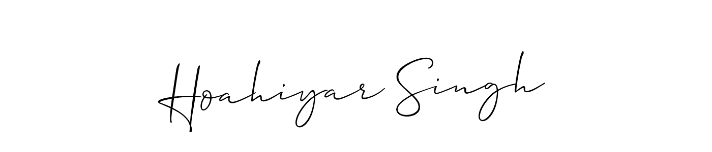 Make a beautiful signature design for name Hoahiyar Singh. Use this online signature maker to create a handwritten signature for free. Hoahiyar Singh signature style 2 images and pictures png