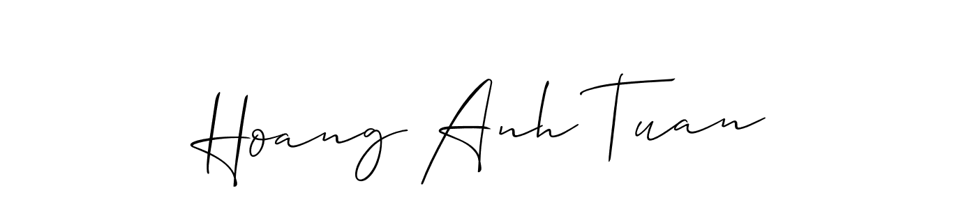 How to make Hoang Anh Tuan signature? Allison_Script is a professional autograph style. Create handwritten signature for Hoang Anh Tuan name. Hoang Anh Tuan signature style 2 images and pictures png