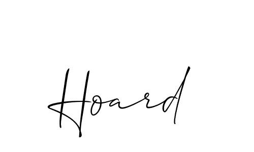 How to make Hoard name signature. Use Allison_Script style for creating short signs online. This is the latest handwritten sign. Hoard signature style 2 images and pictures png