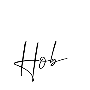 How to make Hob name signature. Use Allison_Script style for creating short signs online. This is the latest handwritten sign. Hob signature style 2 images and pictures png