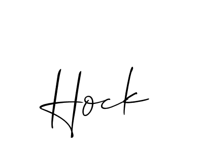 How to make Hock name signature. Use Allison_Script style for creating short signs online. This is the latest handwritten sign. Hock signature style 2 images and pictures png