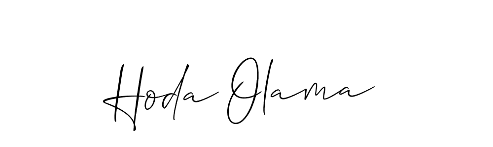 Best and Professional Signature Style for Hoda Olama. Allison_Script Best Signature Style Collection. Hoda Olama signature style 2 images and pictures png