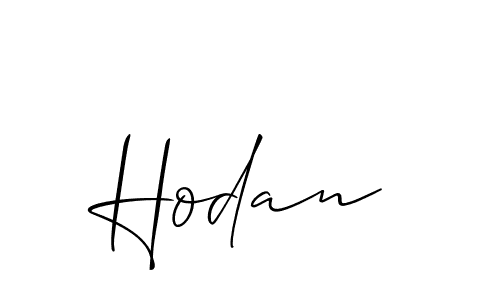 Also we have Hodan name is the best signature style. Create professional handwritten signature collection using Allison_Script autograph style. Hodan signature style 2 images and pictures png