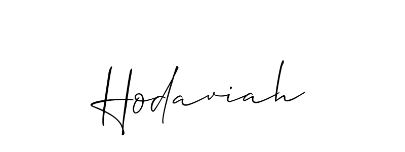 It looks lik you need a new signature style for name Hodaviah. Design unique handwritten (Allison_Script) signature with our free signature maker in just a few clicks. Hodaviah signature style 2 images and pictures png
