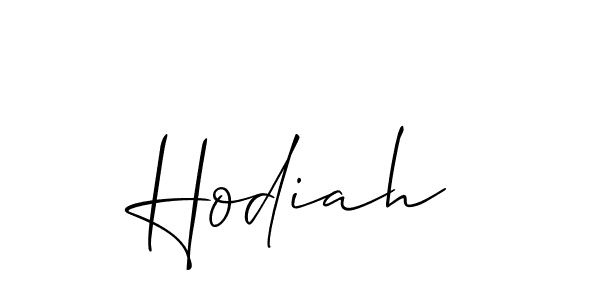 You should practise on your own different ways (Allison_Script) to write your name (Hodiah) in signature. don't let someone else do it for you. Hodiah signature style 2 images and pictures png